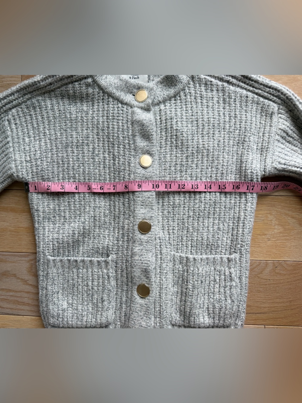 Abercrombie & Fitch Heather Gray Button-Up cardigan XS - Picture 3 of 5